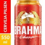 Cerveja Pilsen Brahma 550ml pack 12 unidades