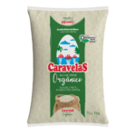 AÇÚCAR CRISTAL ORGÂNICO CARAVELAS 1KG - FARDO COM 10 UNIDADES