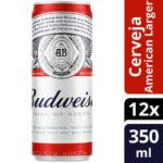 Cerveja Budweiser 350ml American Lager 12 Unidades