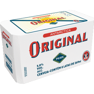 Cerveja Original Antarctica Pack 8 Latas De 269ml